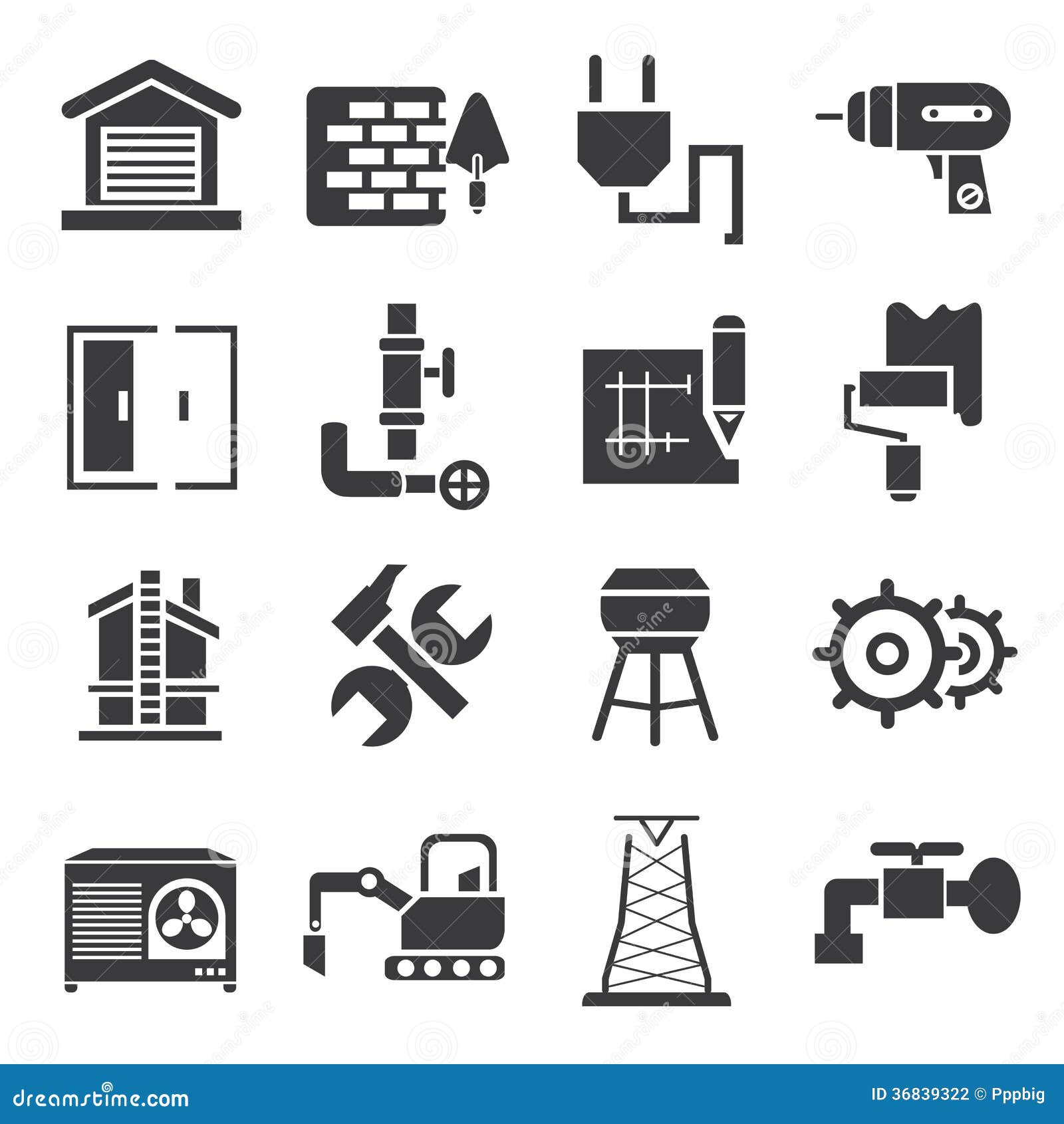 stock icons of carpentry