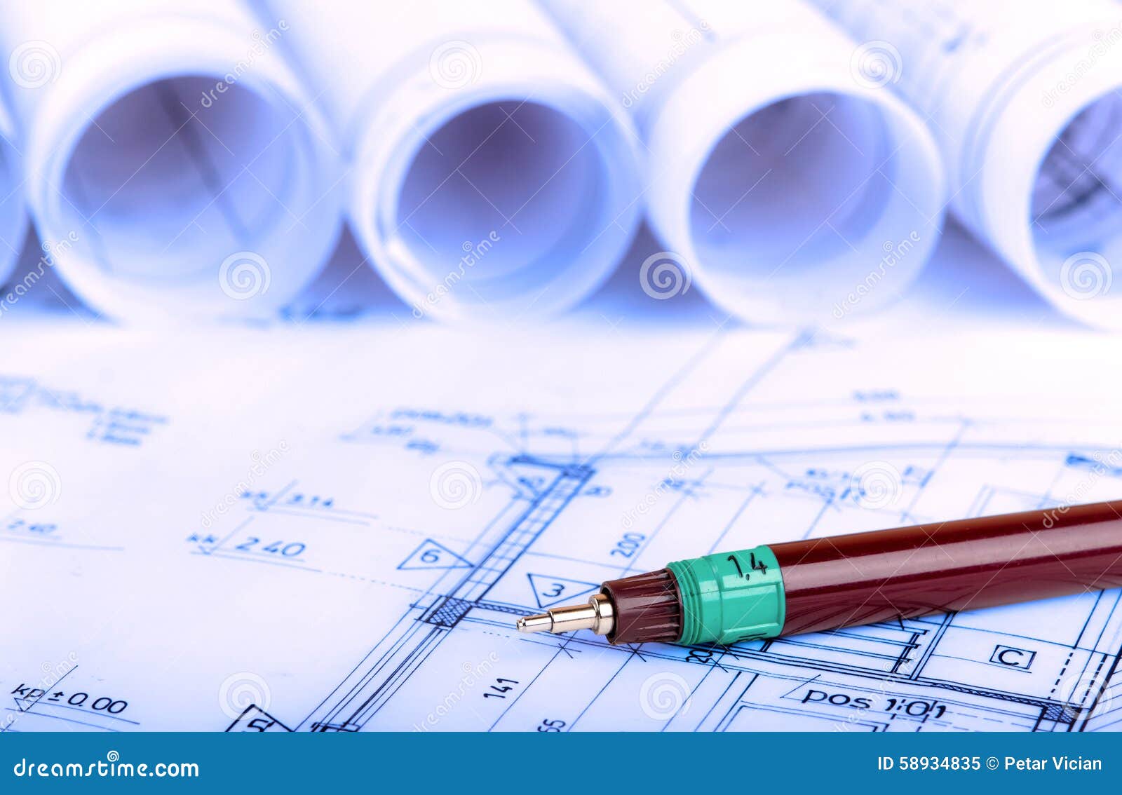 Construction Industry Architecture Rolls Architectural Plans Project