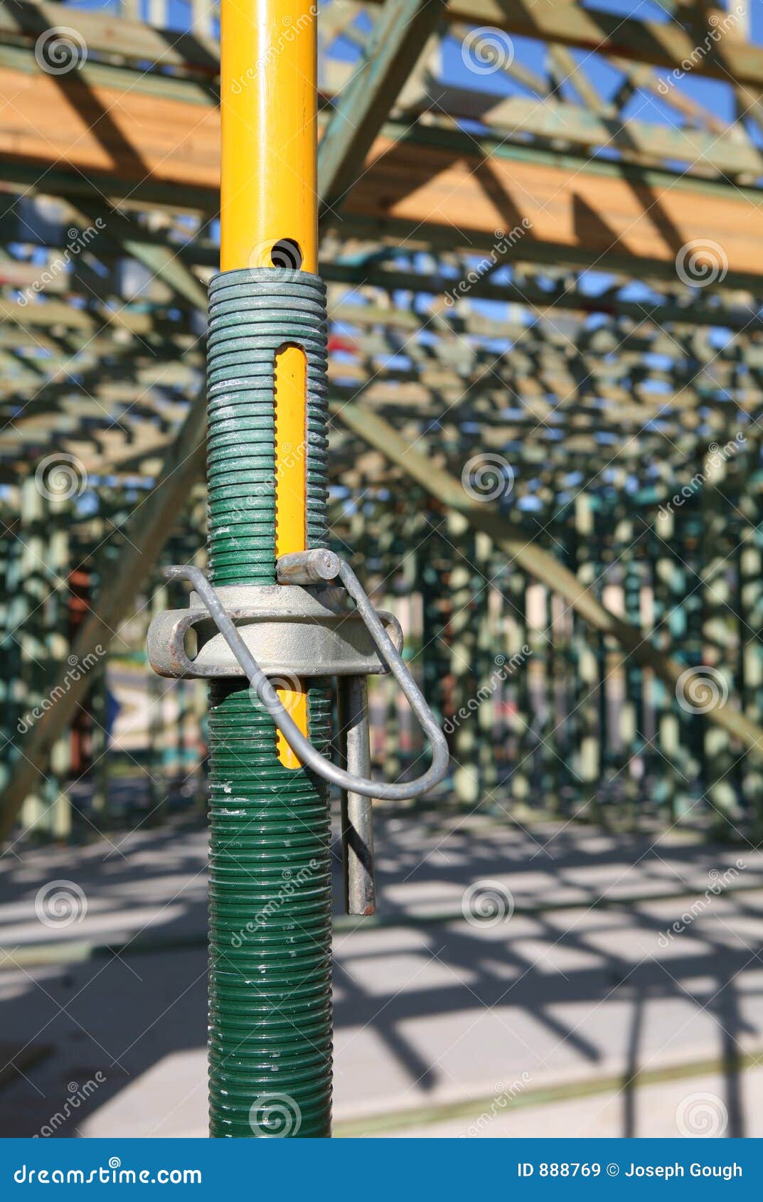 Construction Jack stock image. Image of steel, adjustable 888769
