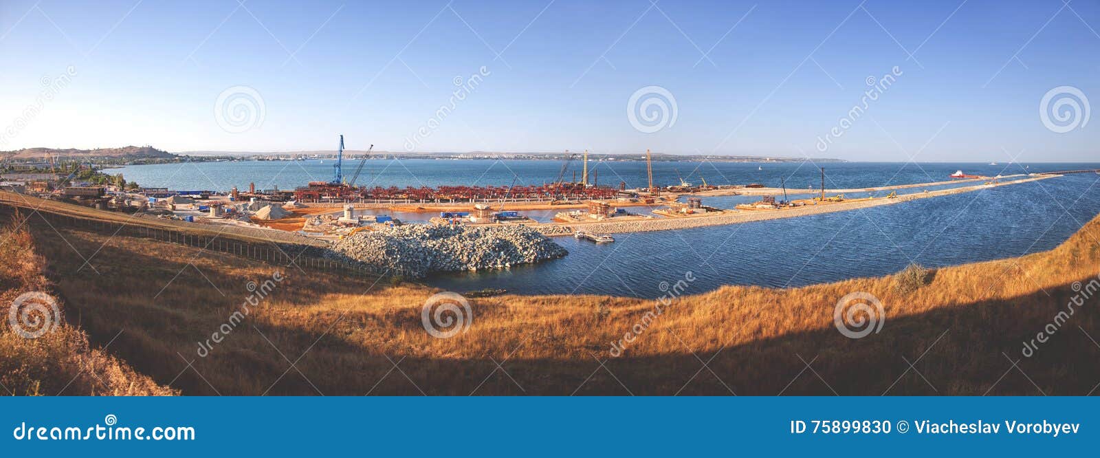 Construction of Kerch Bridge. Editorial Image Image of kerch