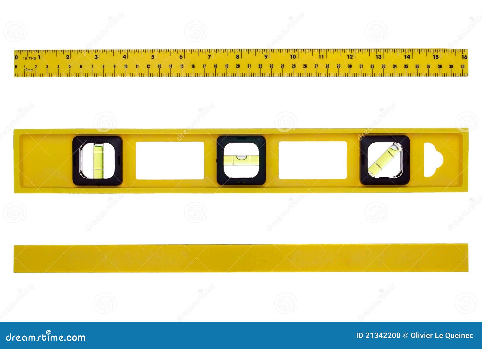 Construction Level Tool With Different Views Stock Photo 