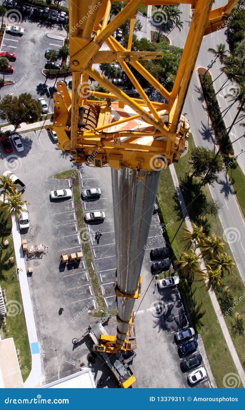 Construction Lift Crane stock image. Image of work, gear 13379311