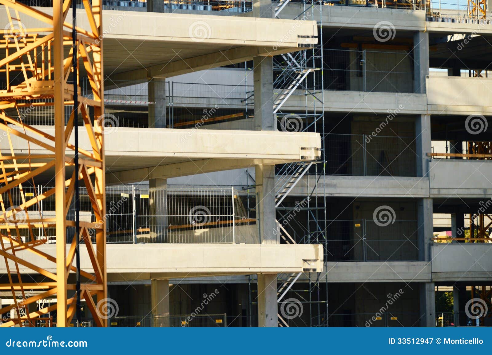 Construction of Modern Urban Commercial Architecture Stock Image