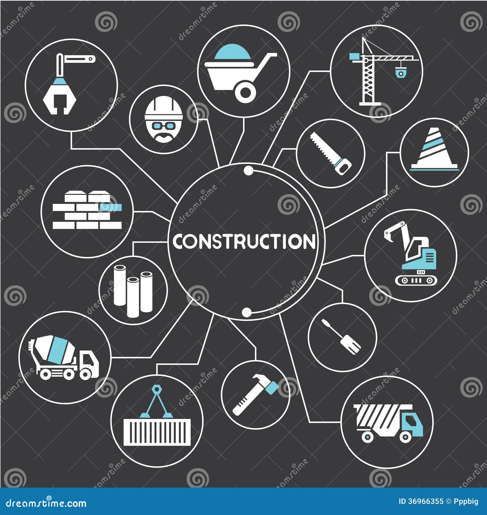 Construction stock illustration. Illustration of construction 36966355