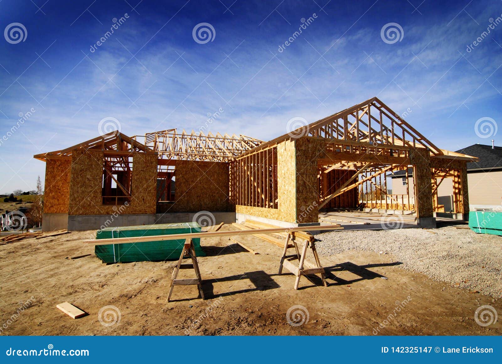 construction of new home residence residential building construct build