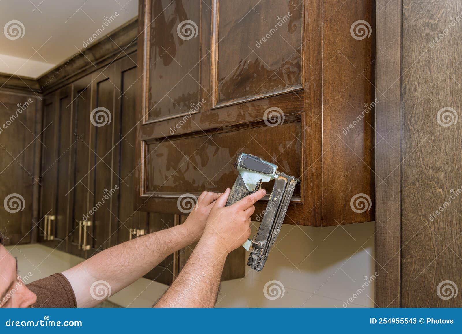 During the Construction of a Newly Constructed House, Nailing Molding