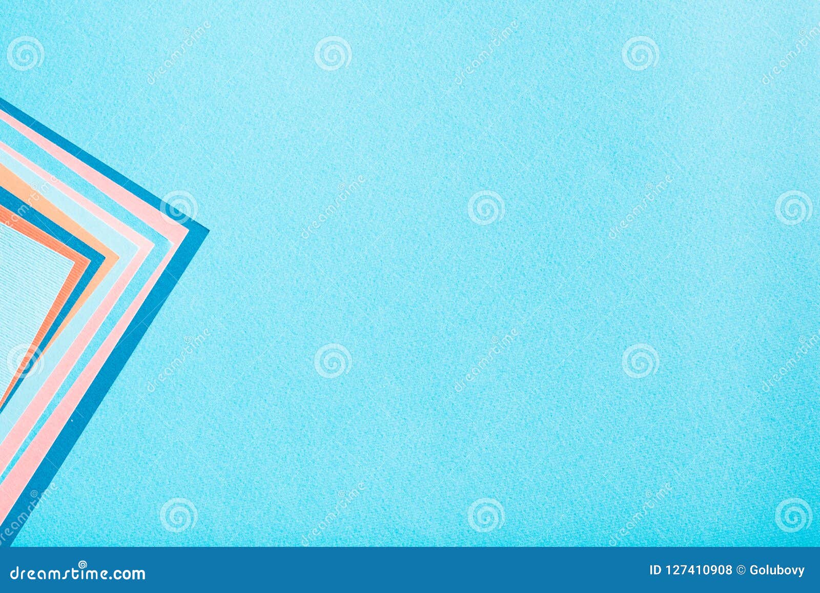 Construction Paper Texture Background Blue Accent Stock Photo
