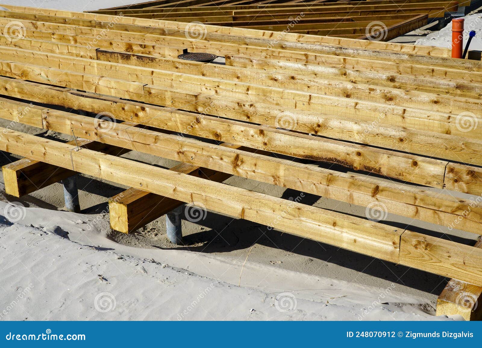 Impregnated Pine Terrace Stock Photos Free & RoyaltyFree Stock