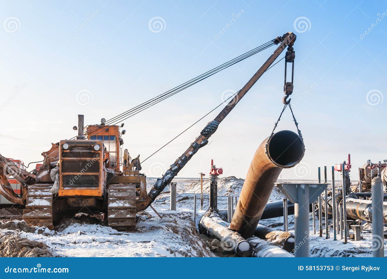 construction of the pipeline.