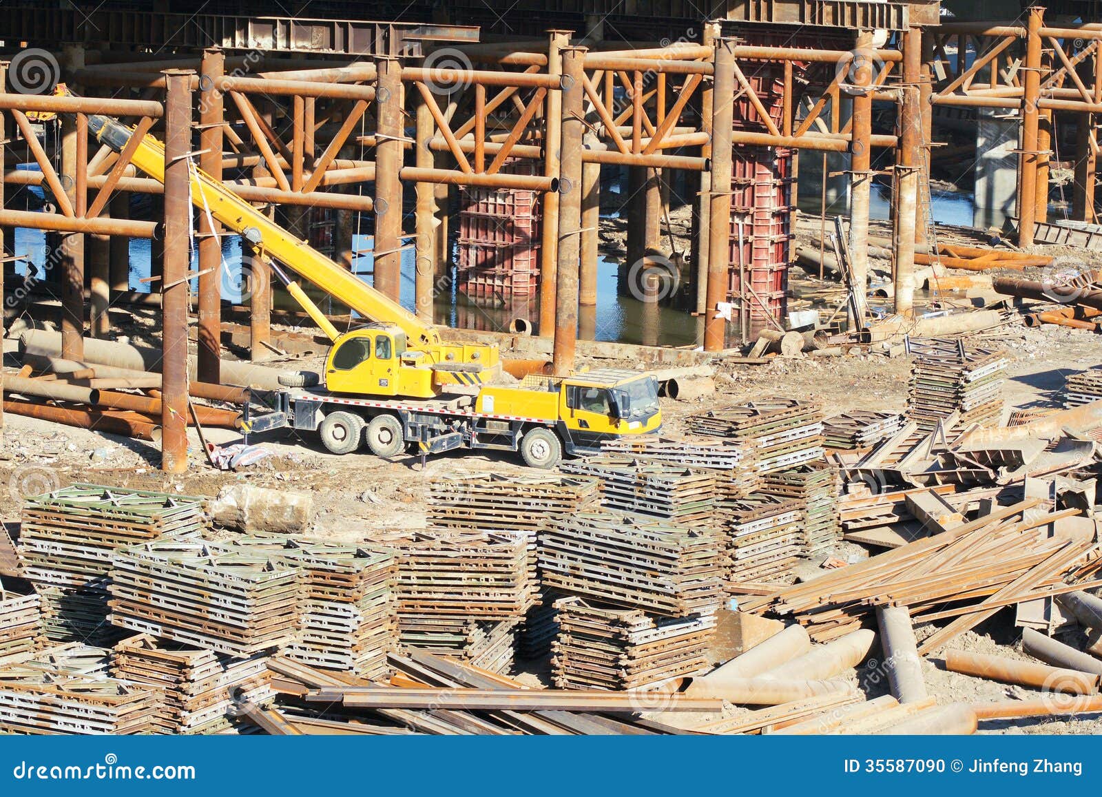 Construction Plant Stock Photo Image 35587090