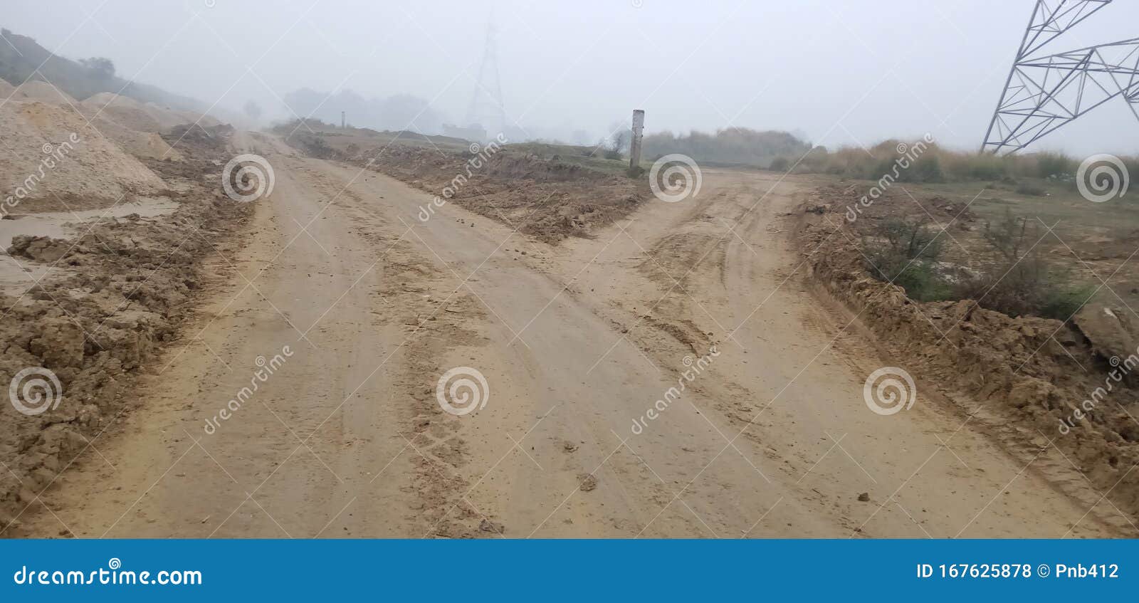 Construction of Raw Road is Going on Stock Photo Image of main