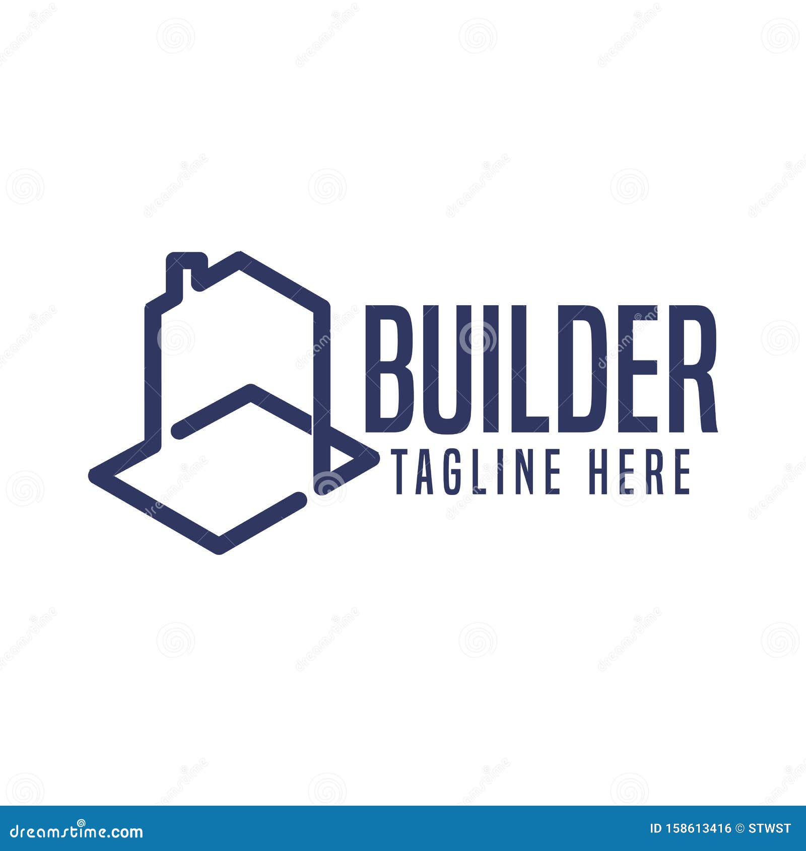 construction realestate building logo  template