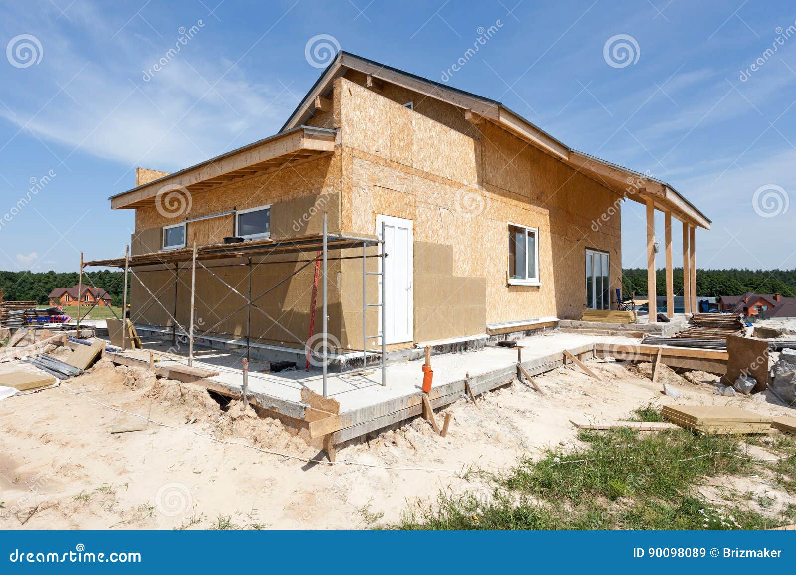 Construction or Repair of House with Insulation, Eaves, Windows, Garage