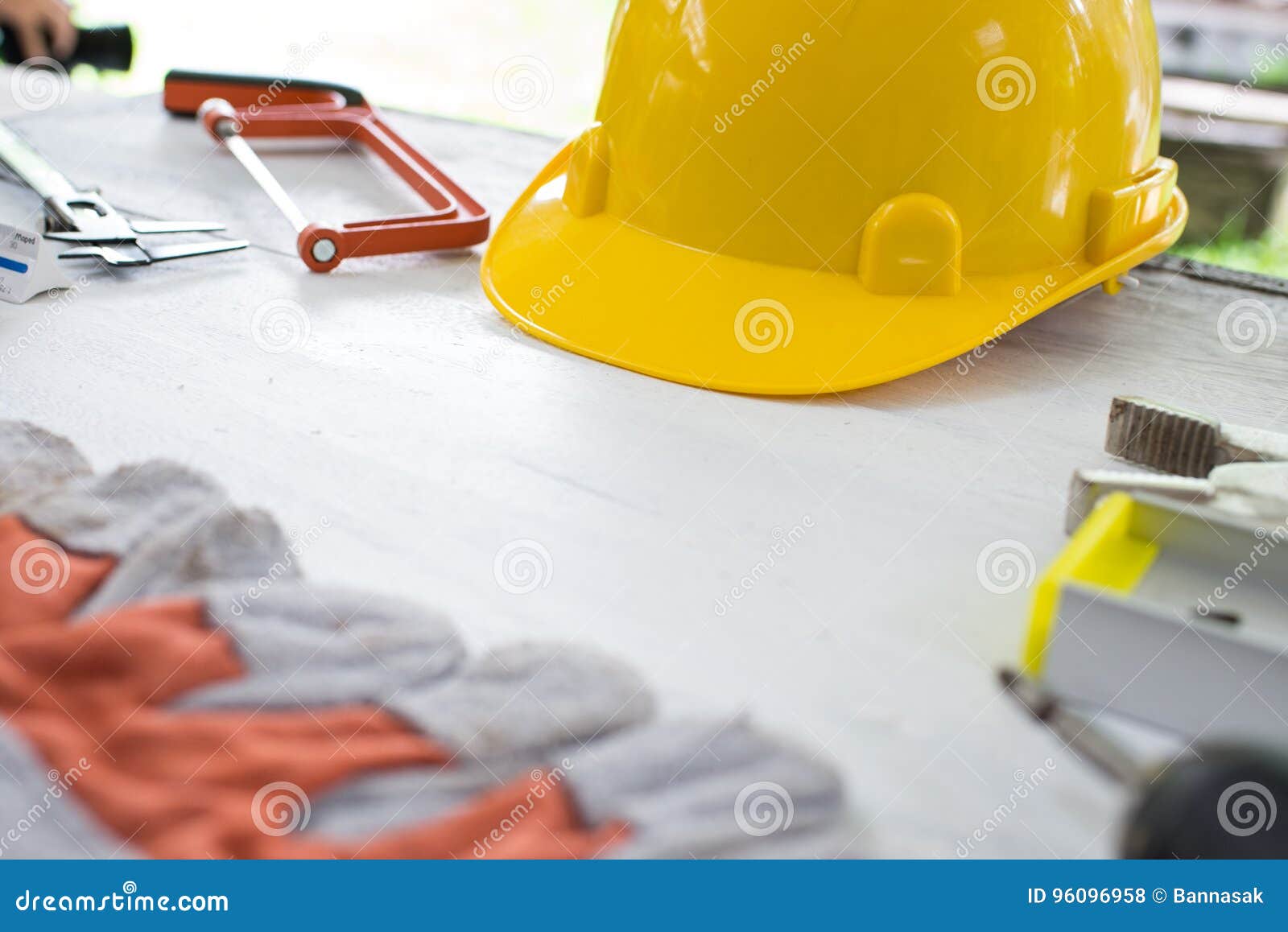 Construction Safety Equipment Stock Photo Image of gear, measuring