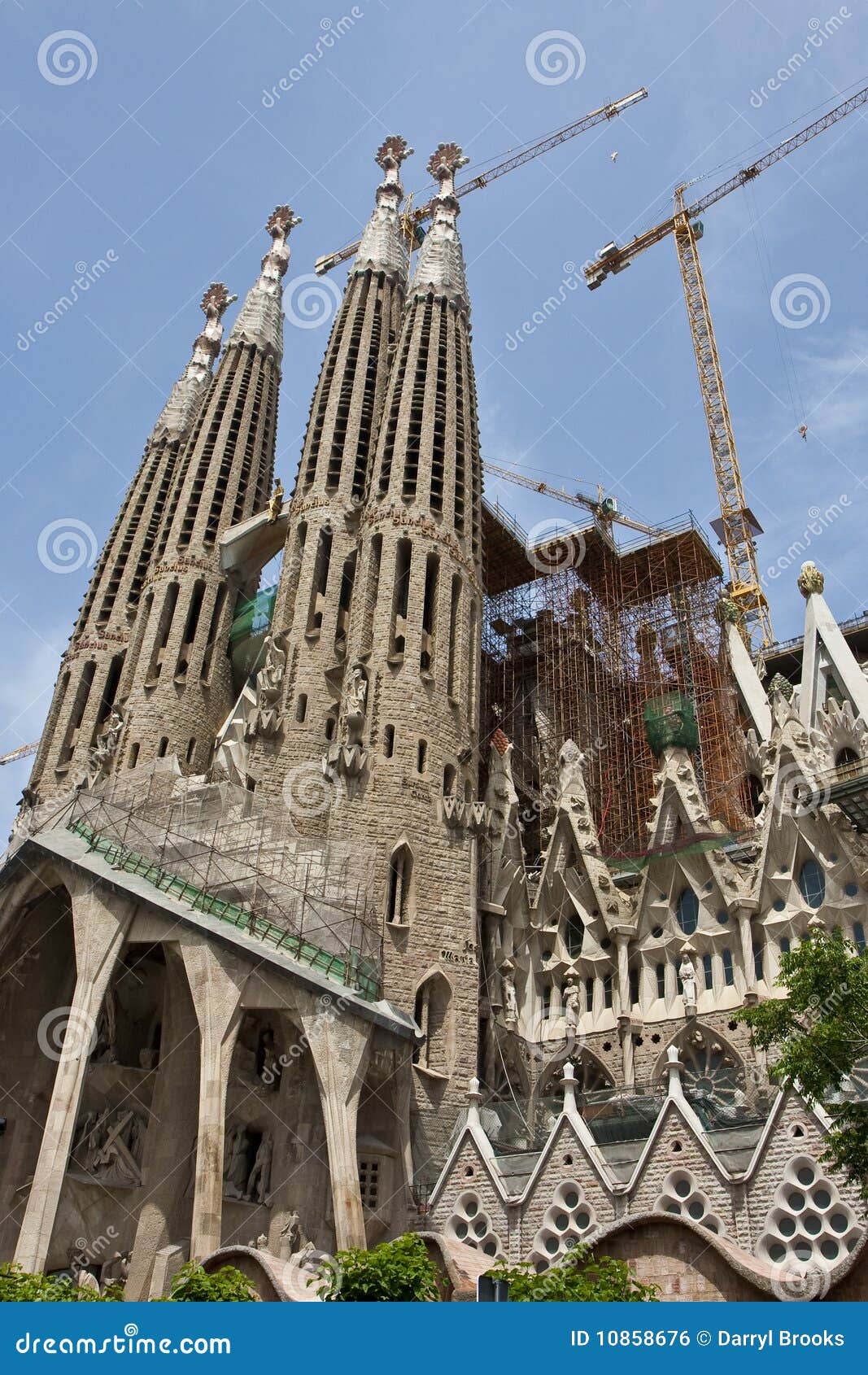 Construction on Sagrada Familia Editorial Photo Image of crane