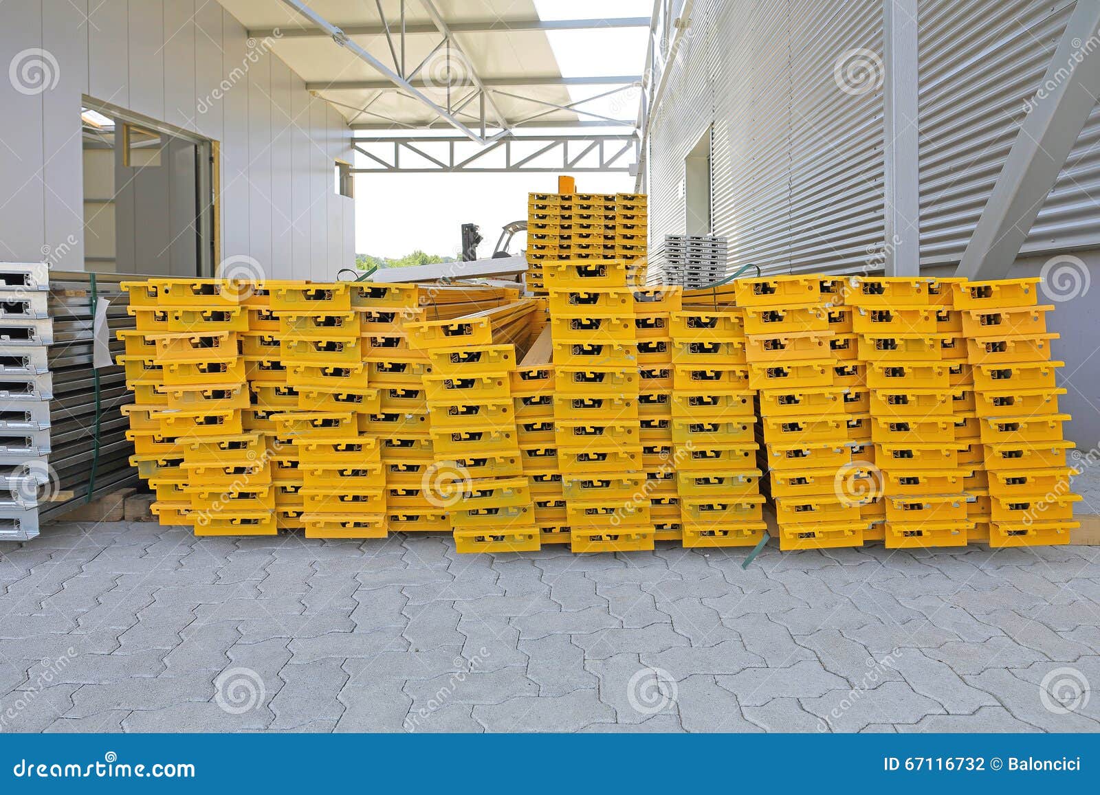 Construction Shelving Material Stock Photo Image of structure, rack