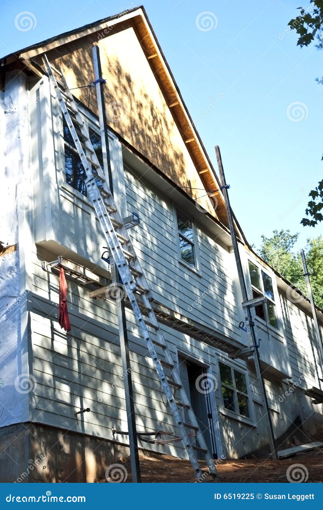 Construction/Siding Installation Stock Image Image of large, dirt