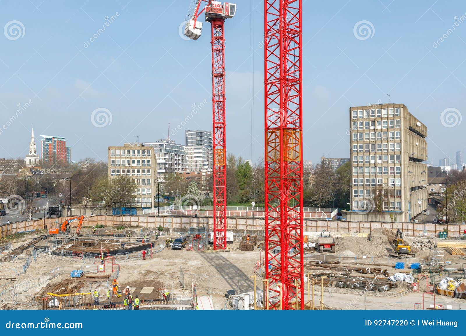 Construction Site Of Blackwall Reach Editorial Image ...