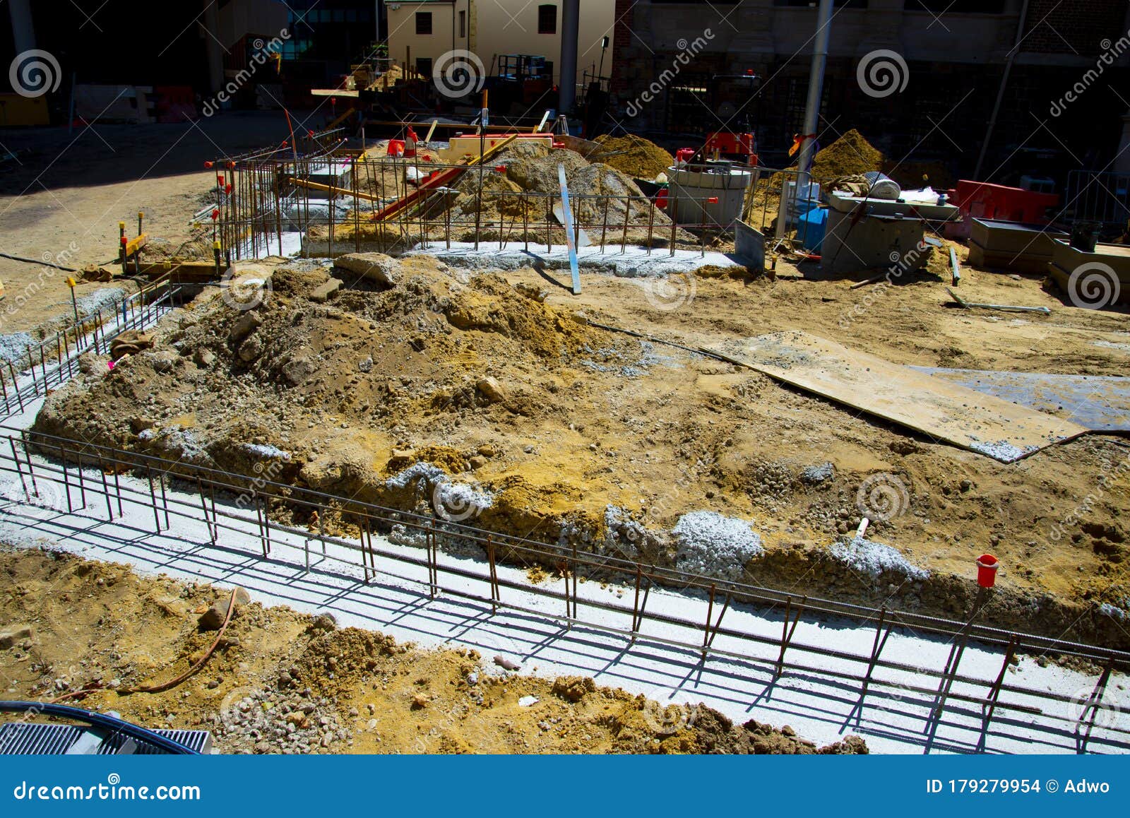 Construction Site stock photo. Image of museum, perth - 179279954