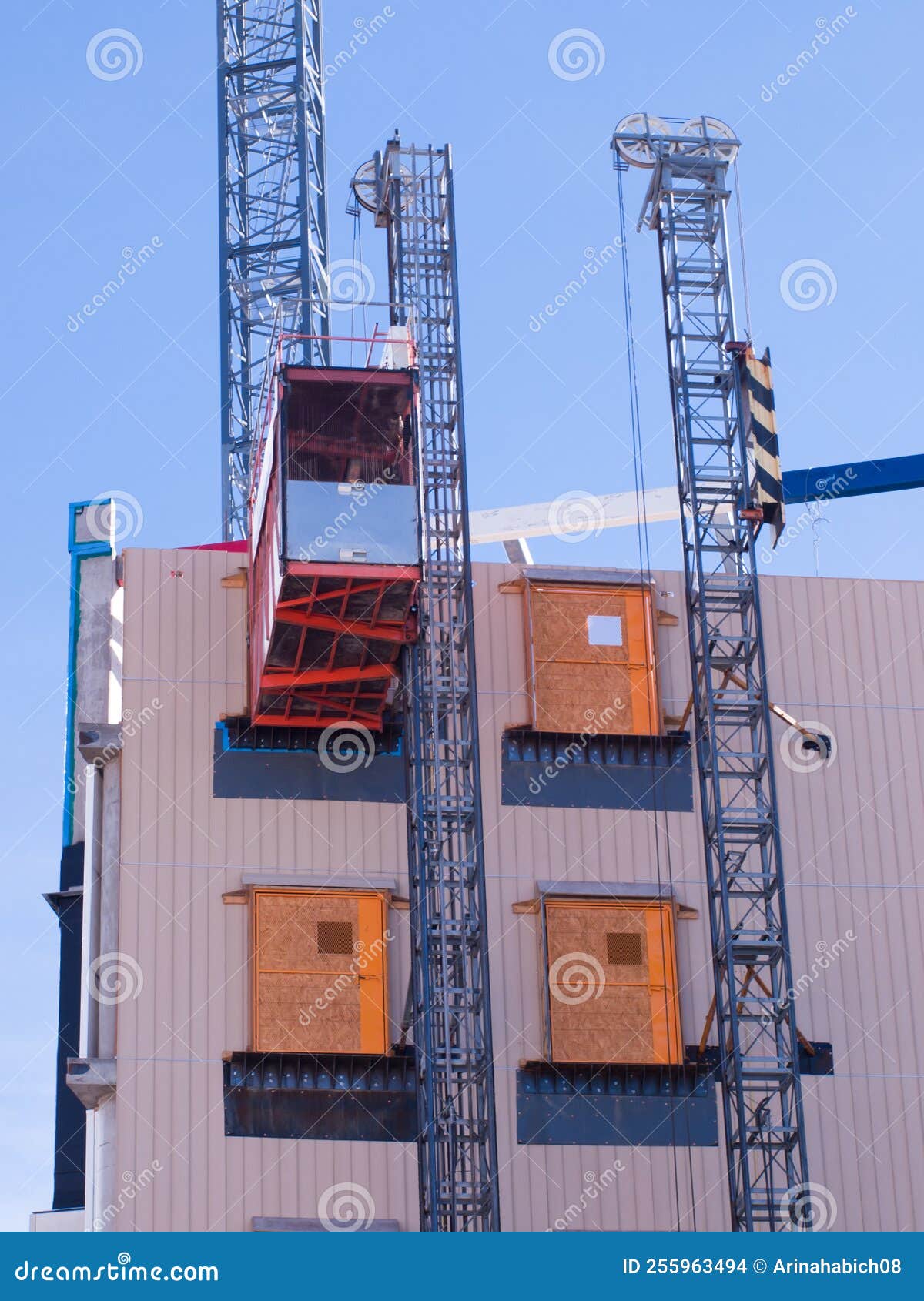 Construction site stock photo. Image of denver, scaffolding 255963494
