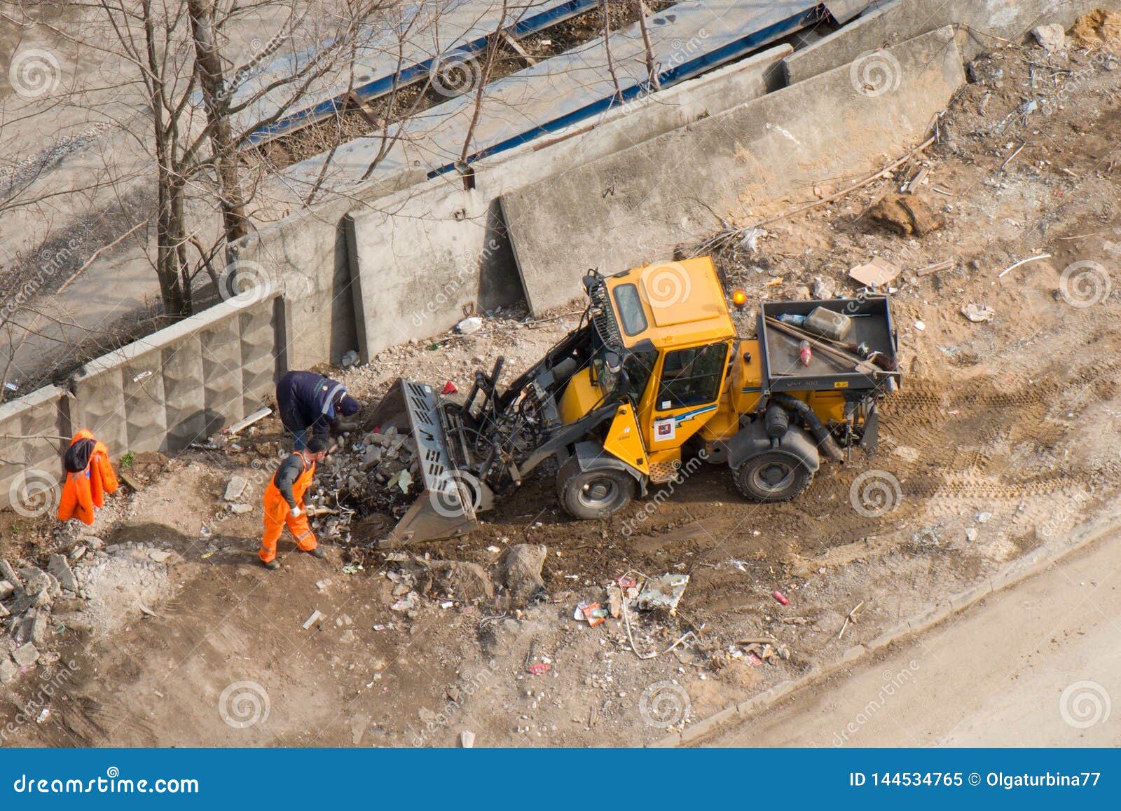 Construction Site Debris Removal Stock Image Image of construction