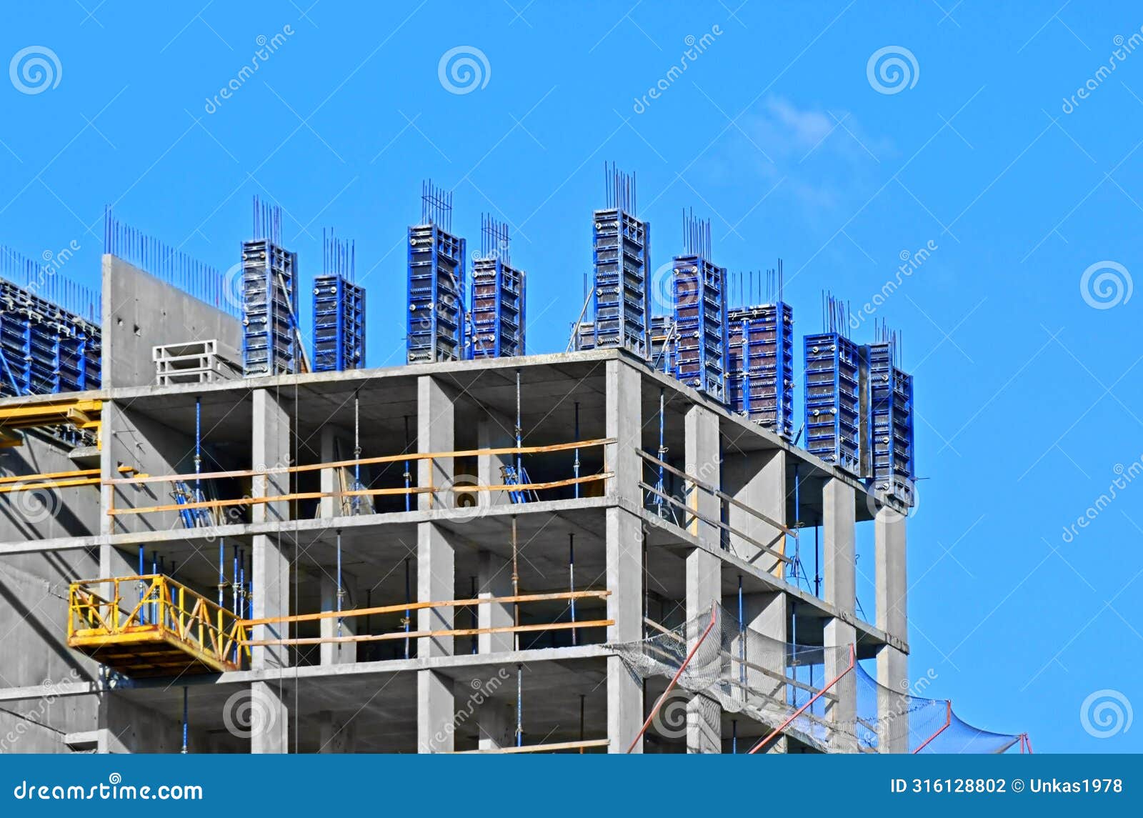 construction site with formwork