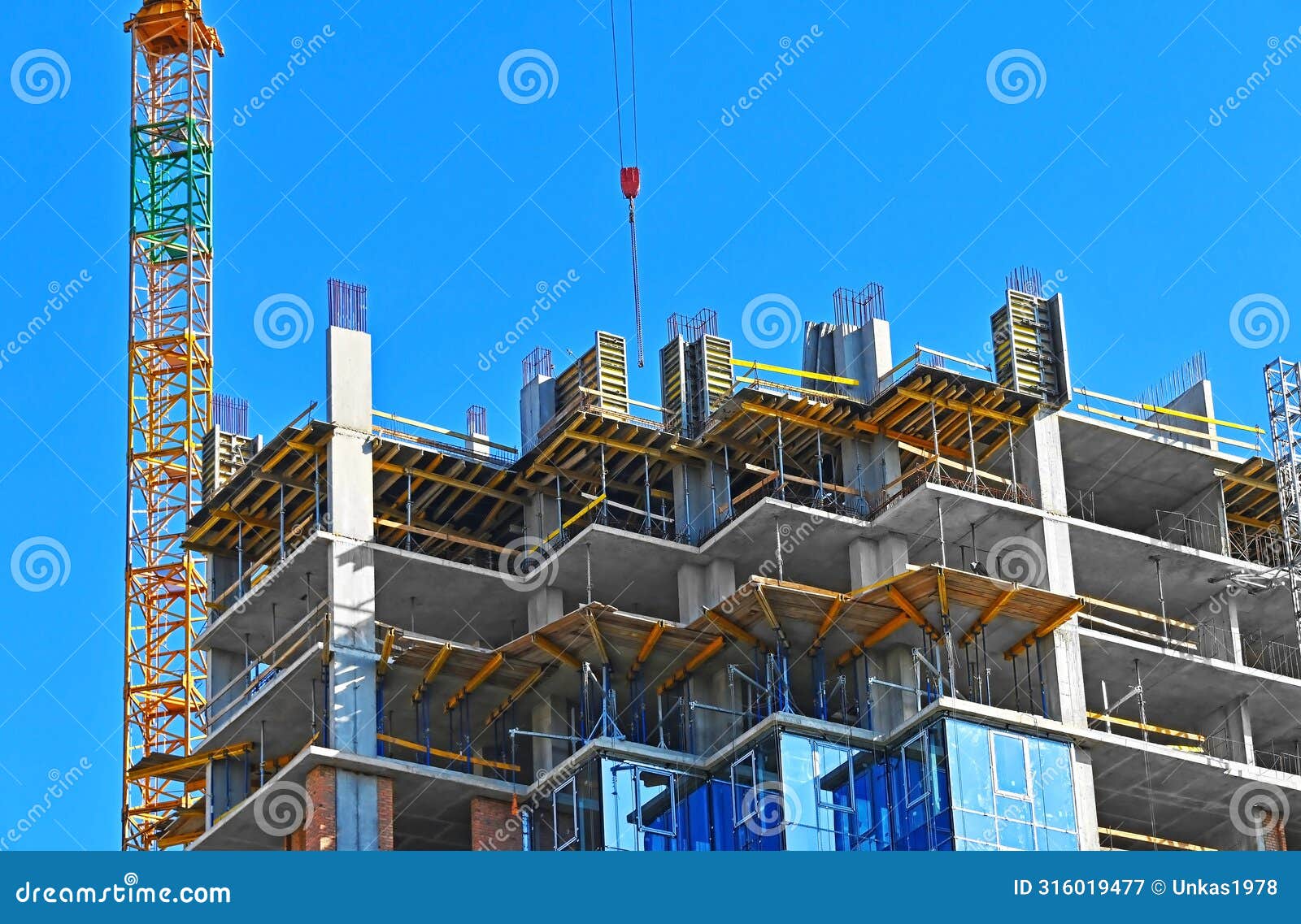 construction site with formwork