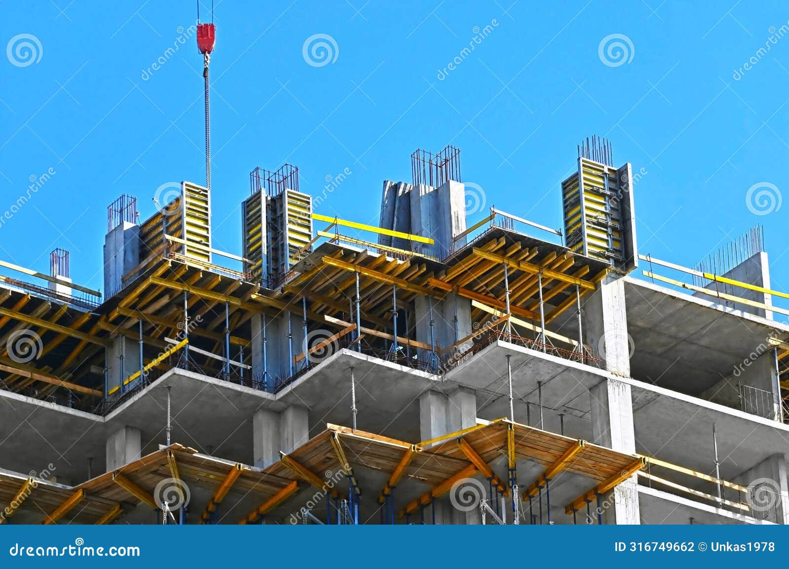 construction site with formwork