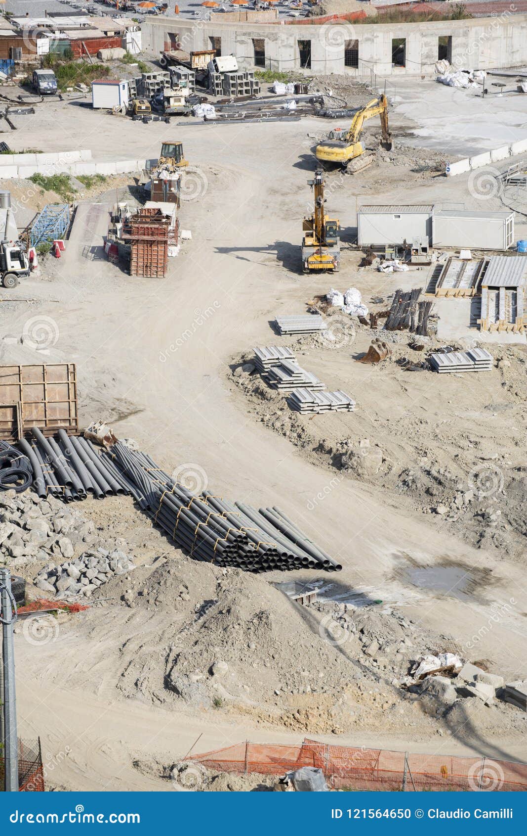 Building Construction Site in Italy Stock Photo Image of contractor