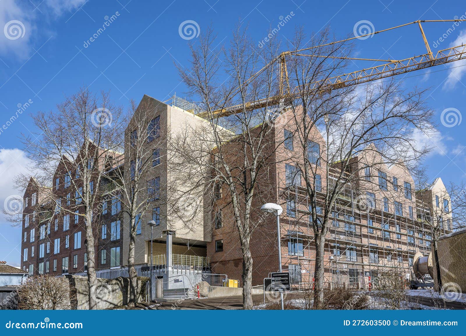 Construction Site for New Apartments Editorial Image Image of crane