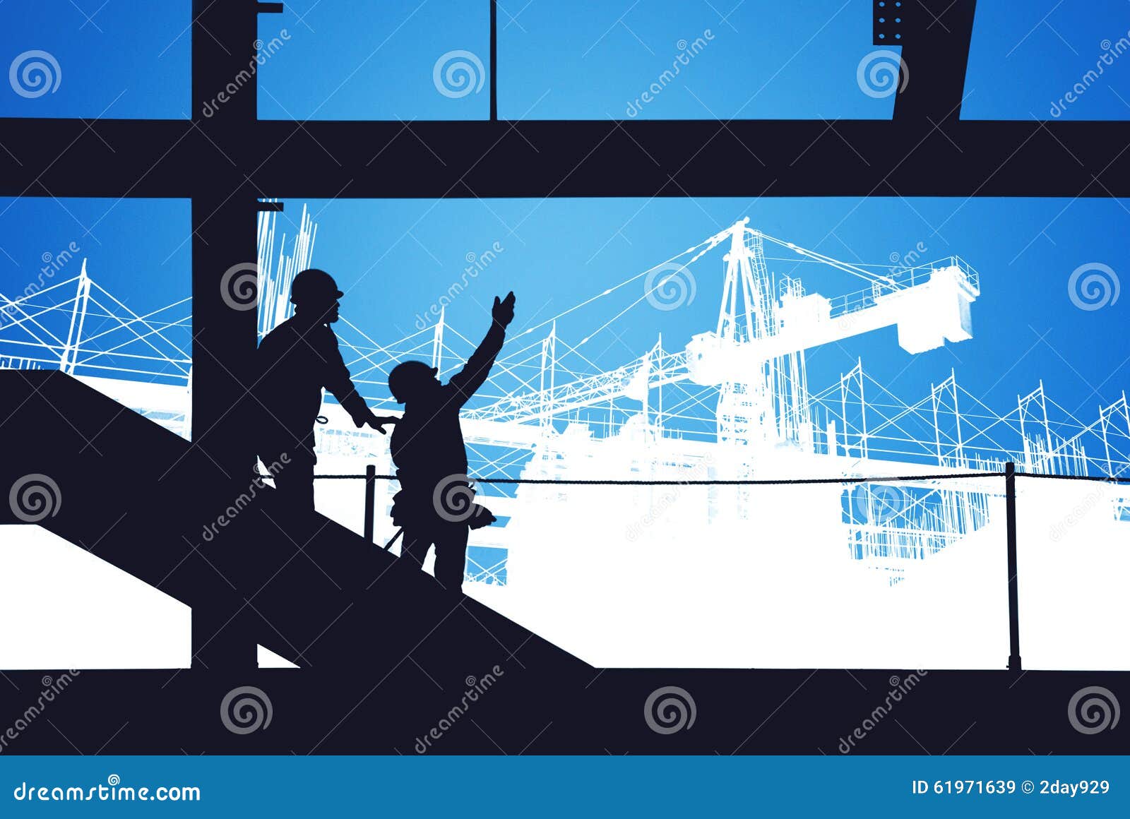 construction site silhouette people,  architecture, business