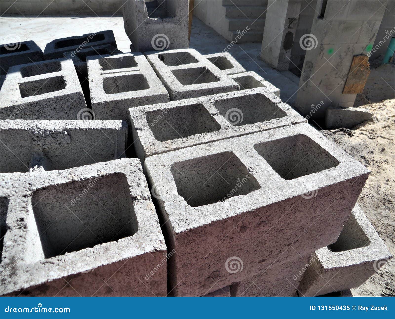 Stack Of Cinder Blocks Royalty-Free Stock Photo | CartoonDealer.com