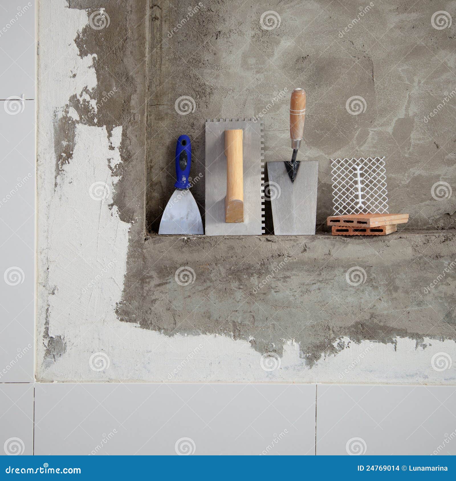 Construction Stainless Steel Trowel Tools Stock Photo Image of cement