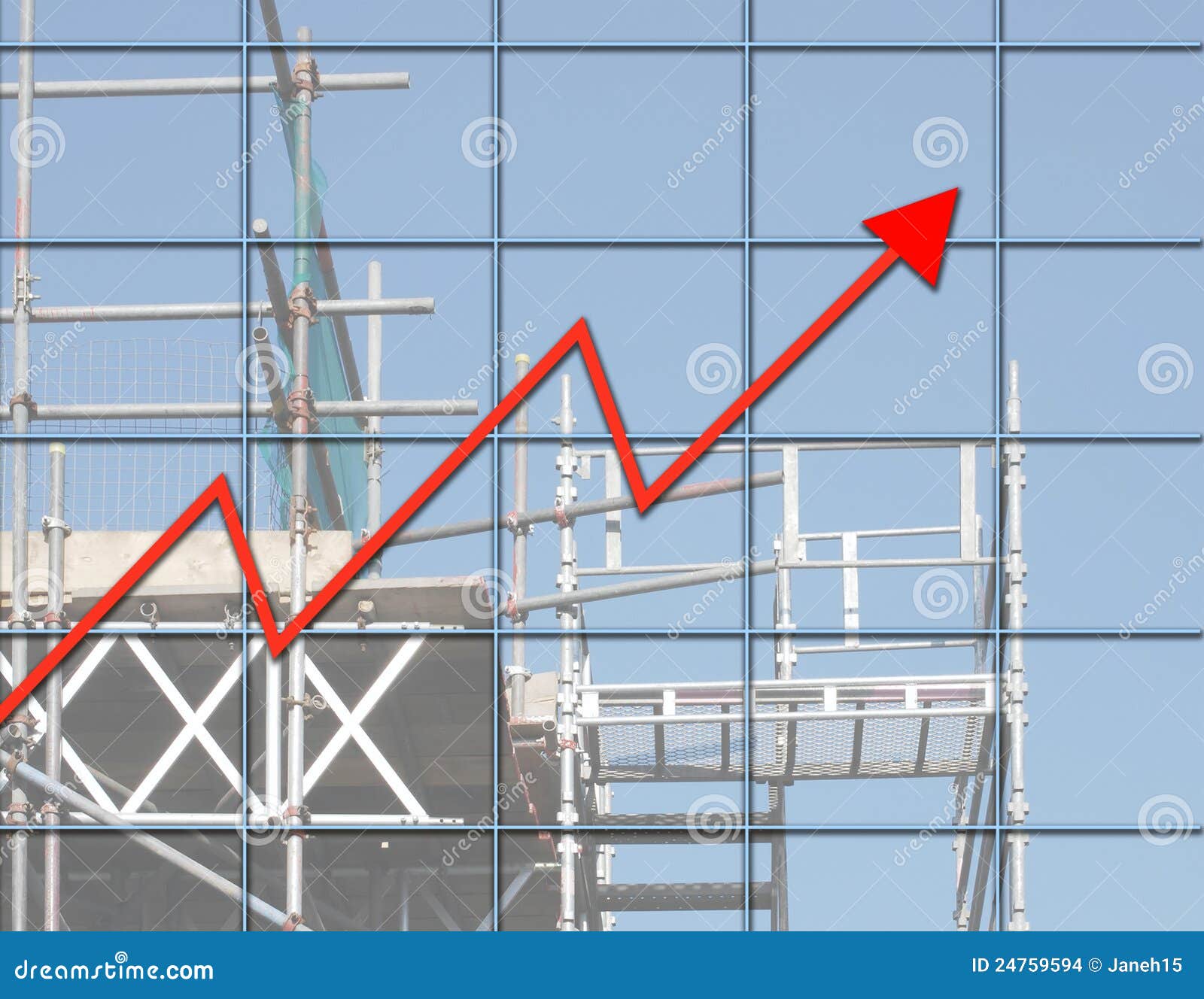 Construction success stock illustration. Illustration of graph 24759594