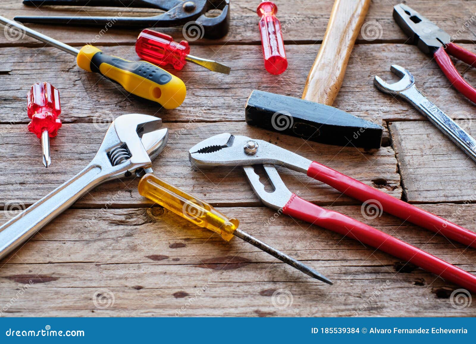 Construction Tools Background Stock Photo Image of equipment, hammer
