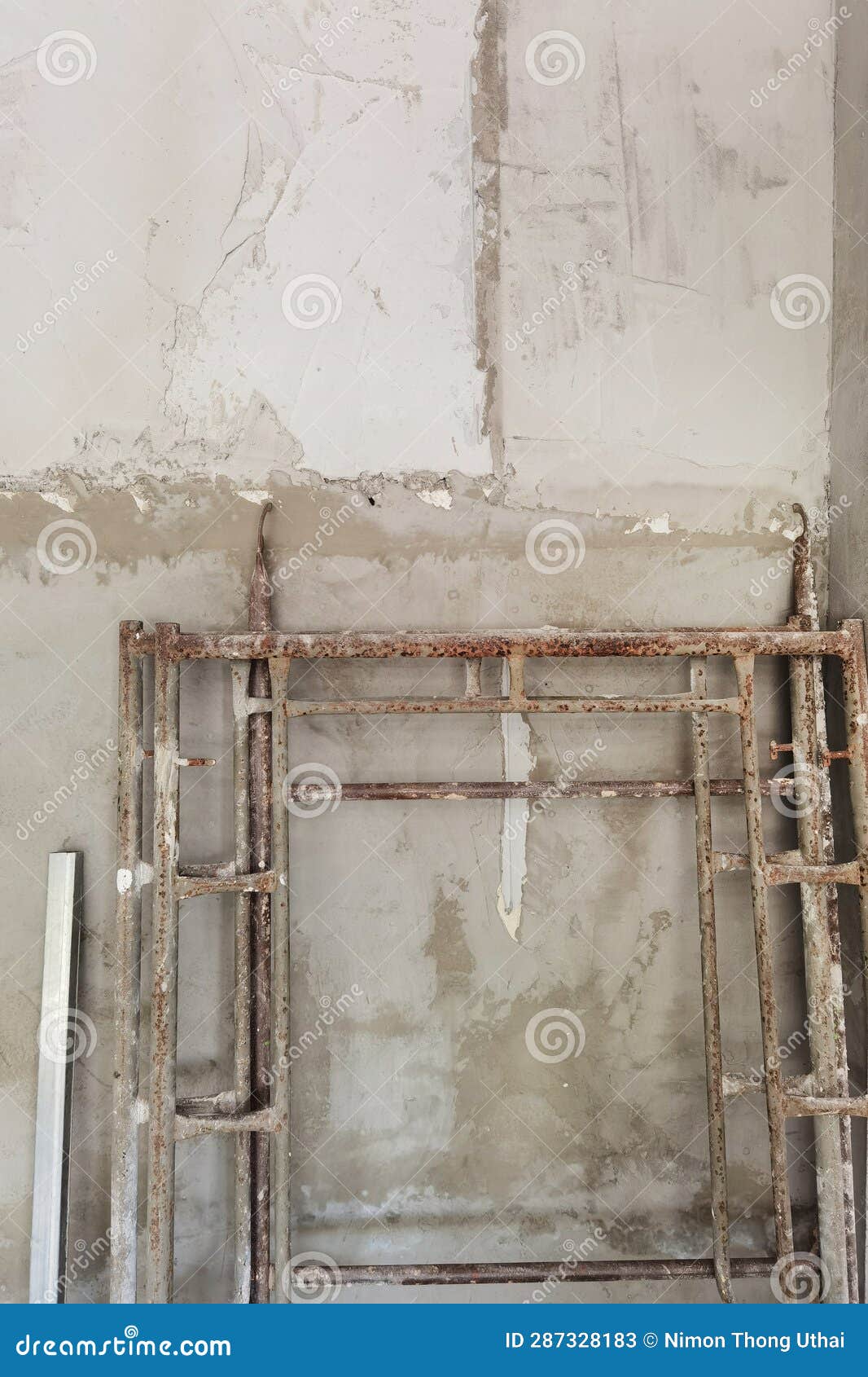 Construction Tools on Concrete Wall Stock Image Image of architecture