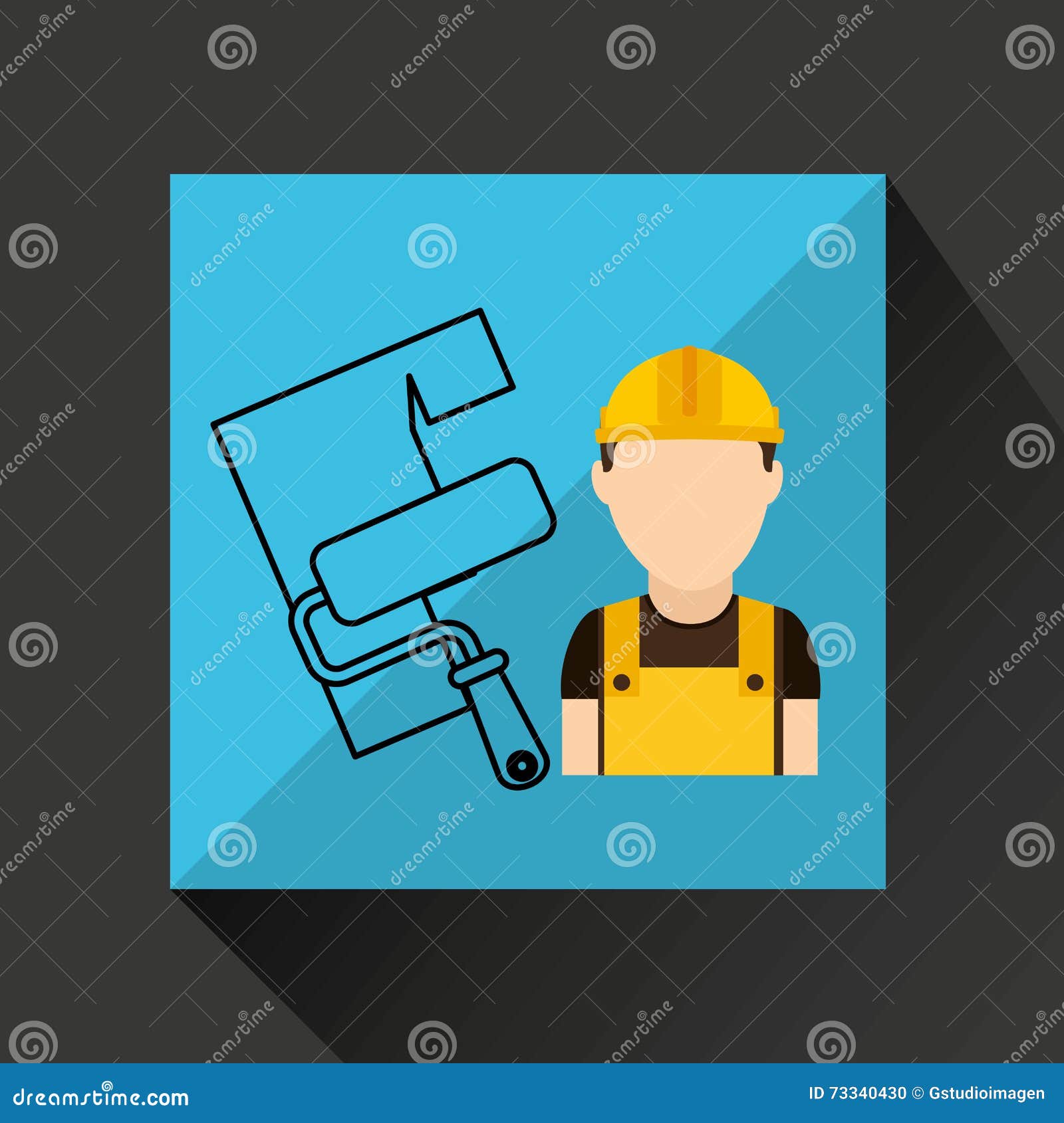 Construction tools design stock illustration. Illustration of sign