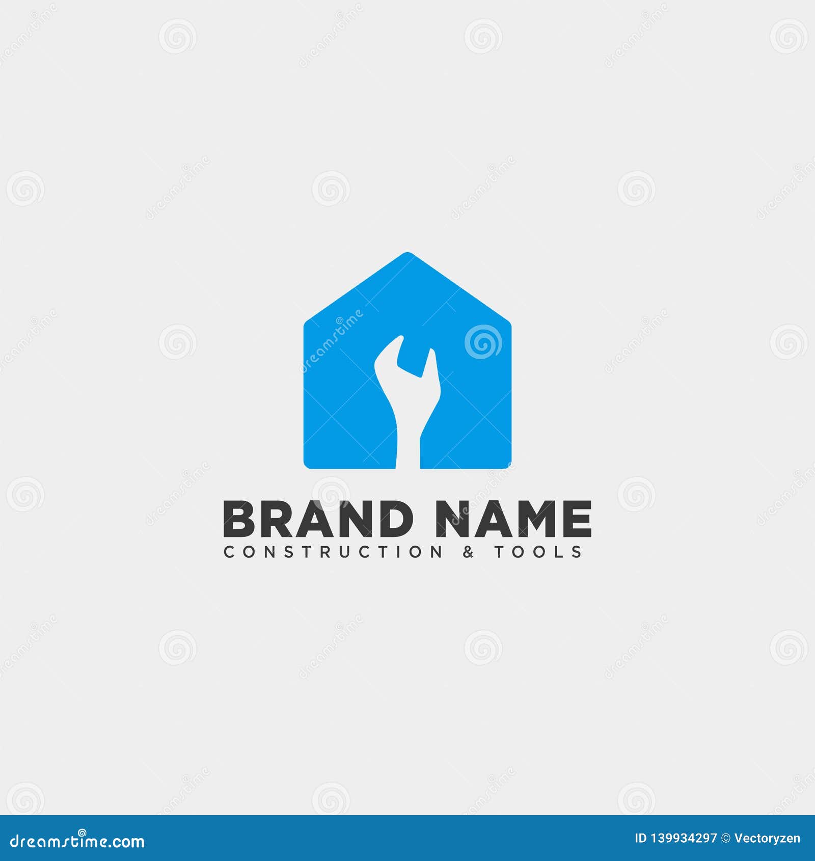 Construction Tools Logo Template Vector Illustration Icon Element Stock