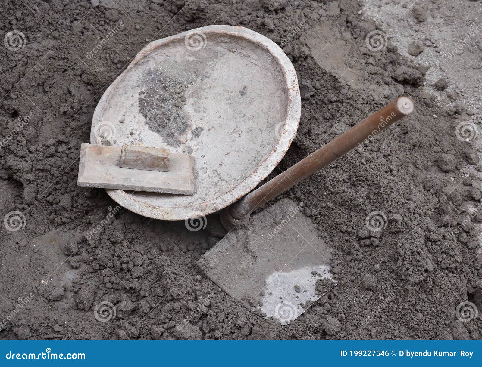 Construction Tools Lying at a Construction Site Stock Photo Image of
