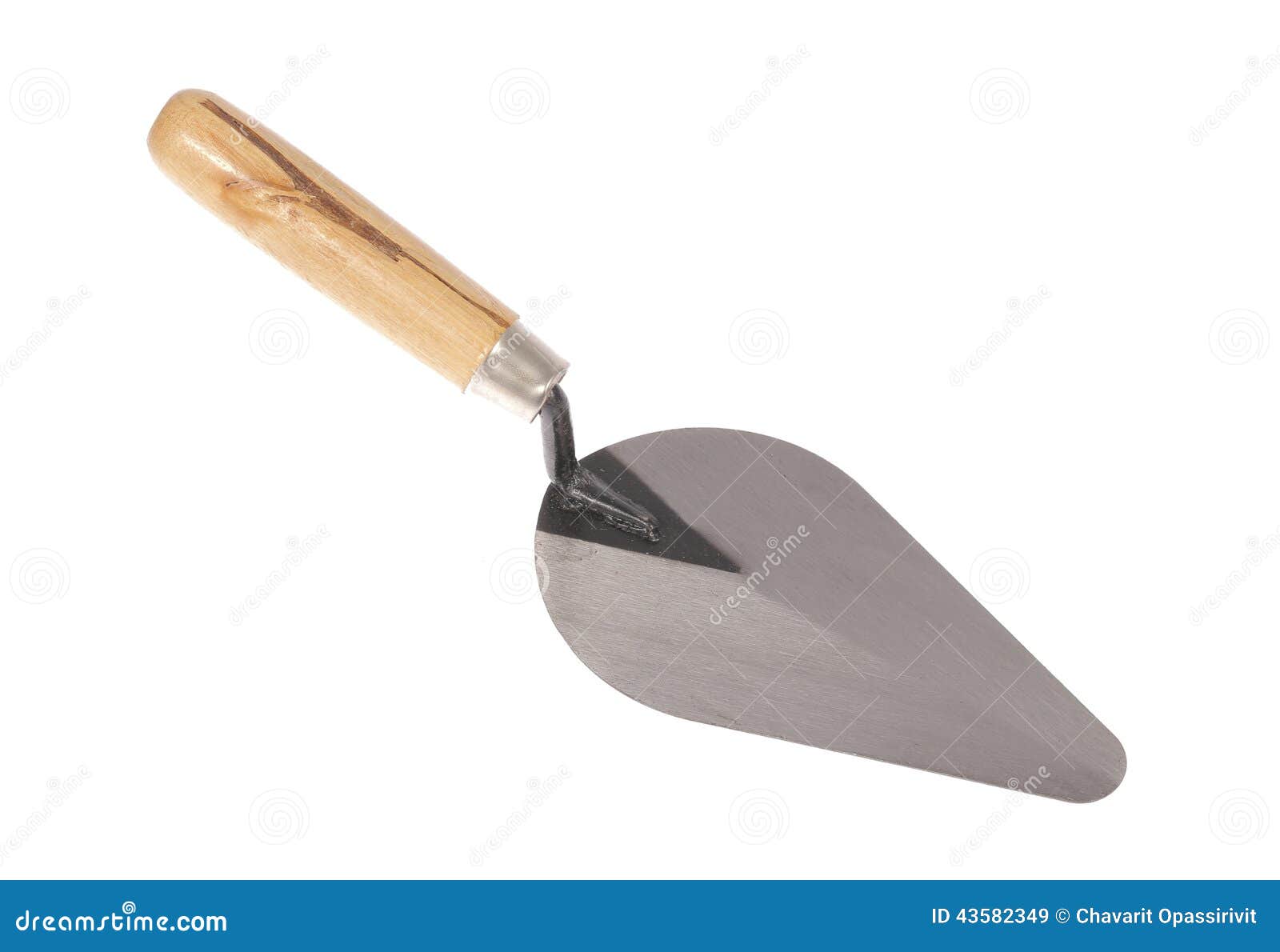 Construction Trowel with Wooden Handle Stock Image Image of knife