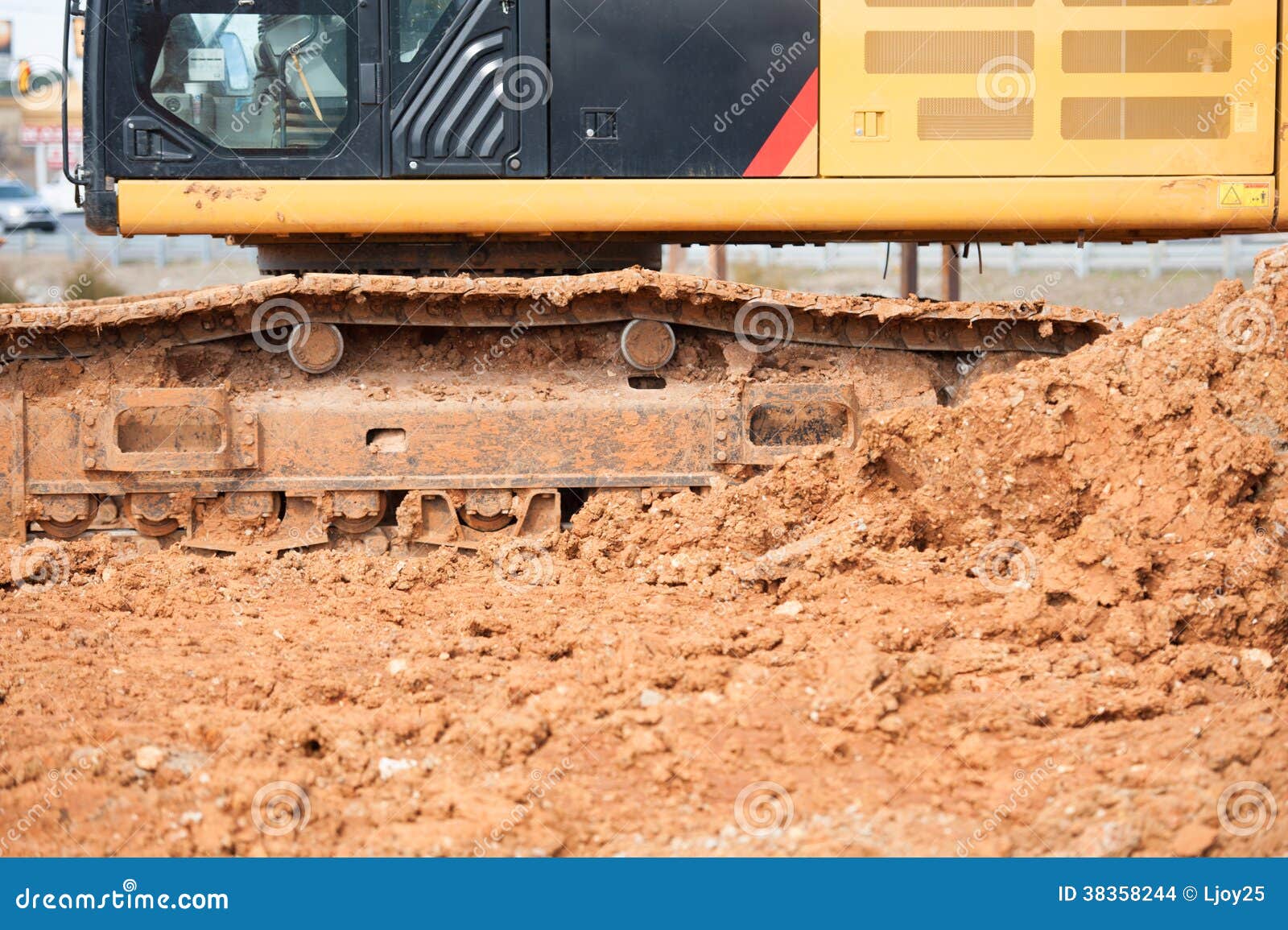 Construction Work Area with Heavy Equipment Stock Photo Image of