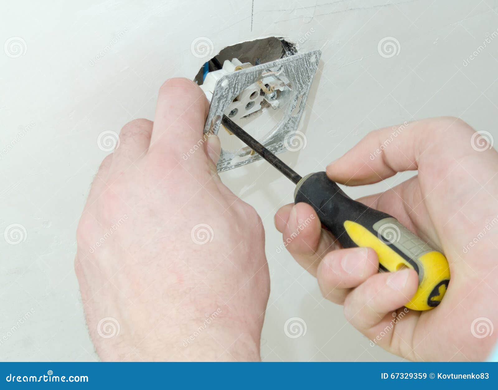 Construction Work, Installation of the Electrical Panel in the W Stock