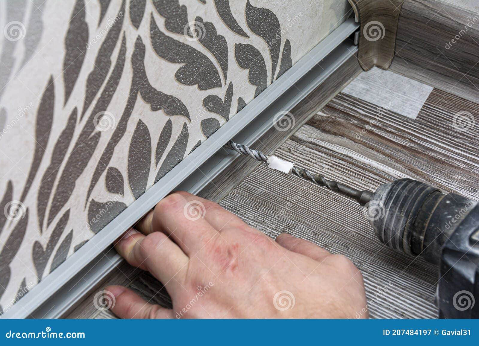 Construction Work, Plinth Installation, Floor Repair. Installing a