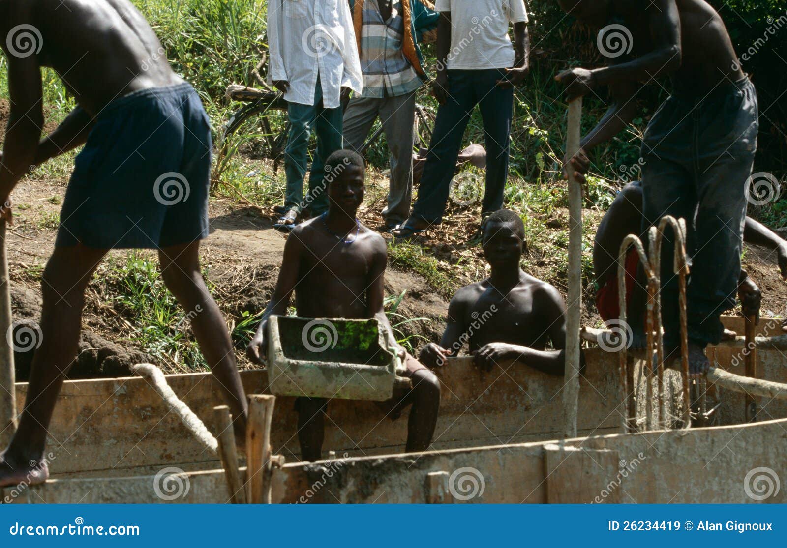 Construction Work in Uganda Editorial Stock Image Image of rural, african 26234419