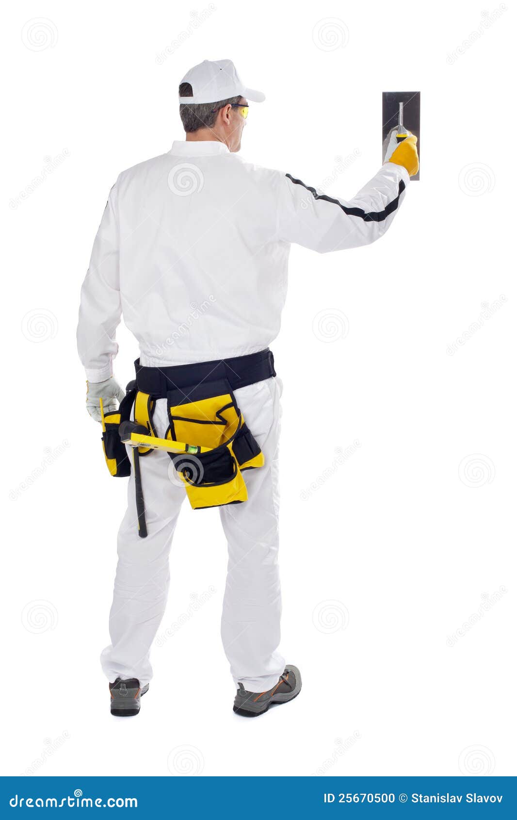 Hand Troweled White Stucco Wall In South America RoyaltyFree Stock