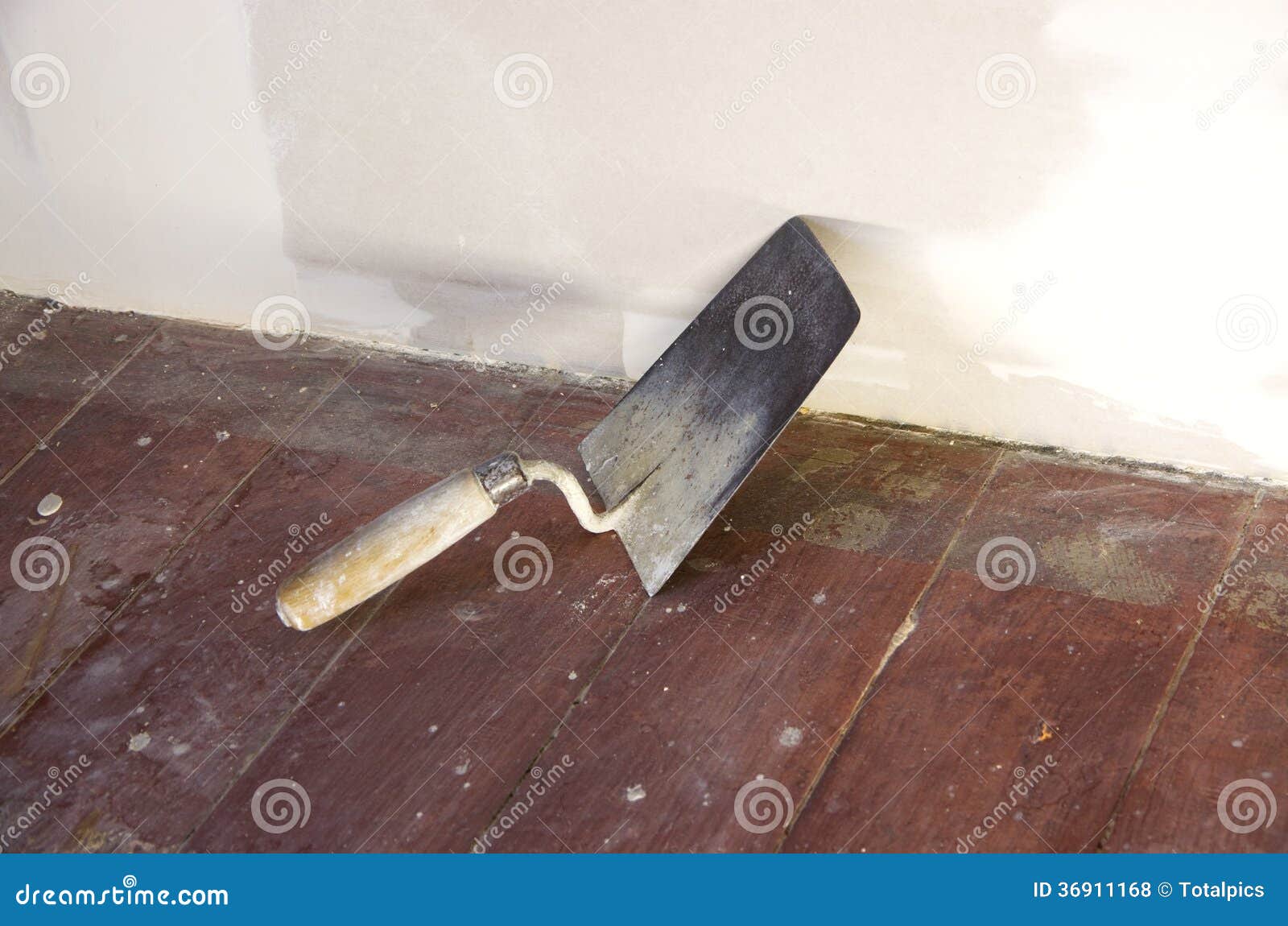 Construction Worker Brick Trowel Stock Photo Image of plastering