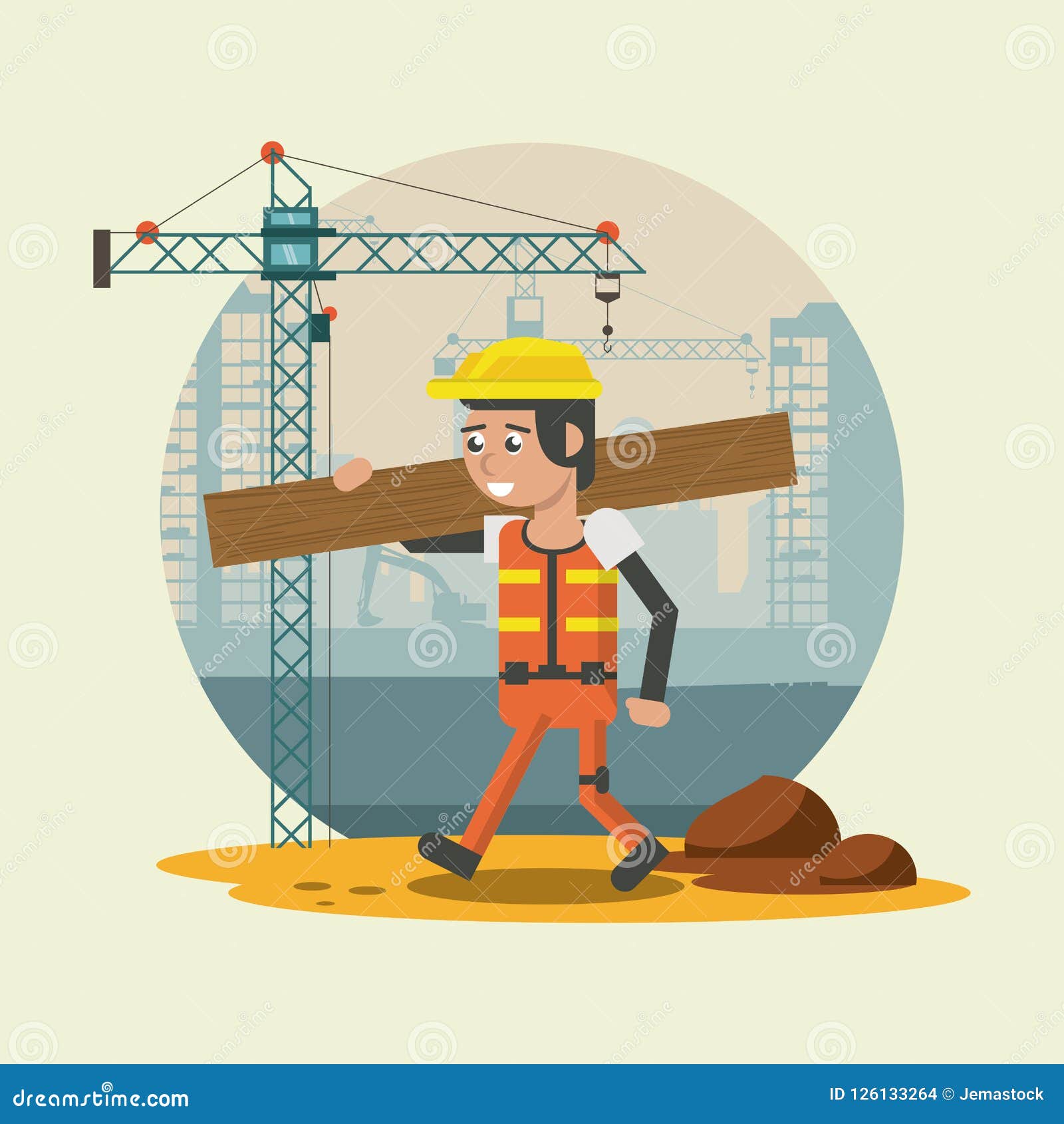 Construction Worker Cartoons Stock Vector - Illustration of person, building: 126133264 Construction Worker Cartoons Stock Vector - Illustration of person, building: 126133264