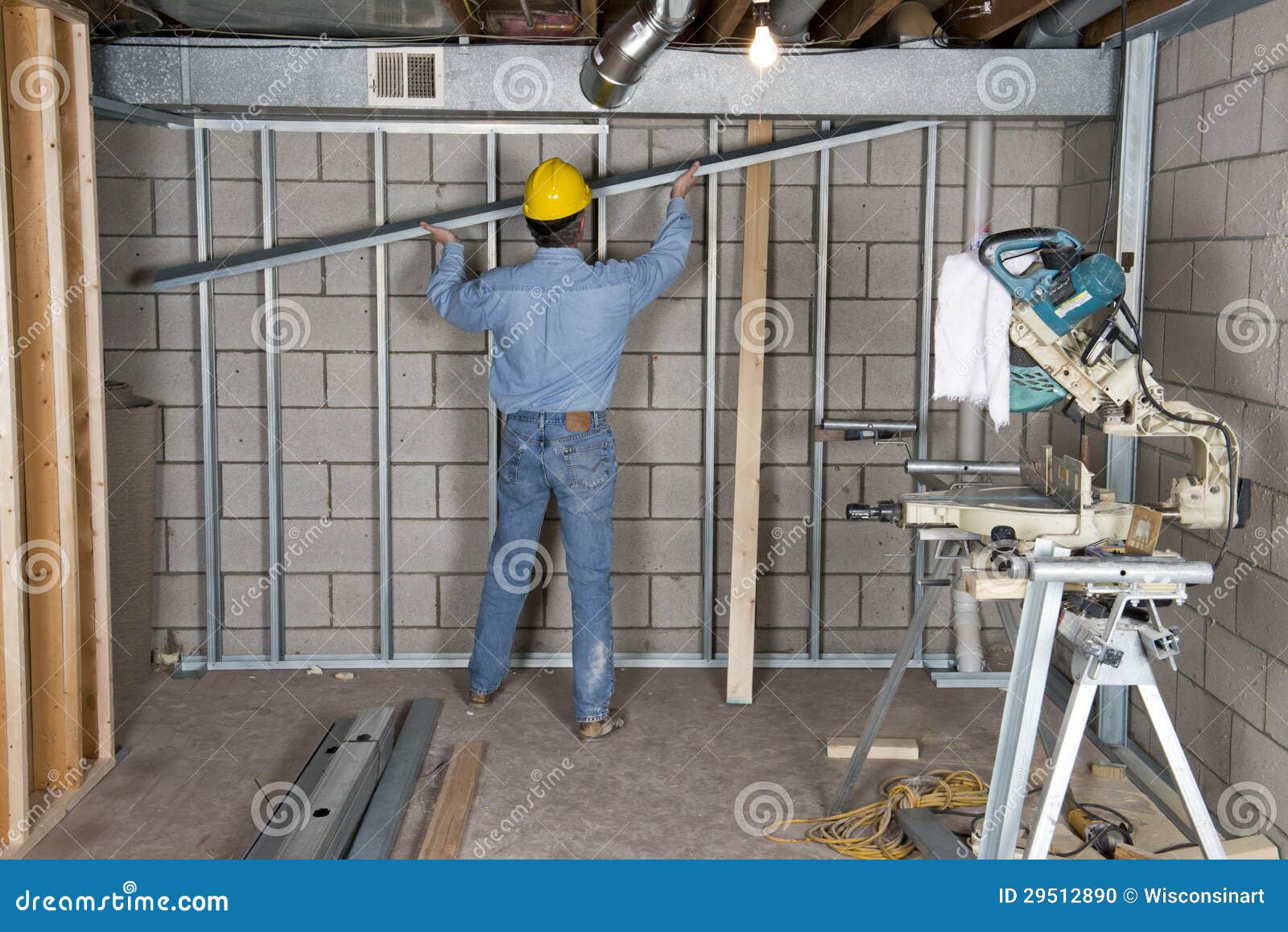 construction worker contractor handyman drywall