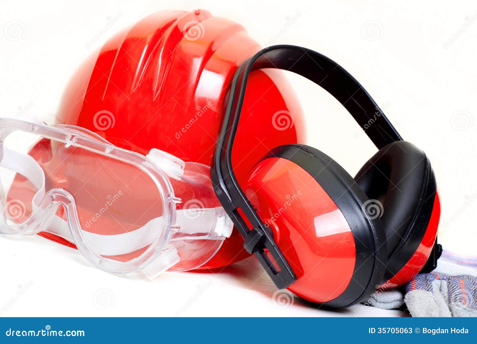Construction Worker and Engineer Safety Equipment Stock Image Image of gear, builder 35705063