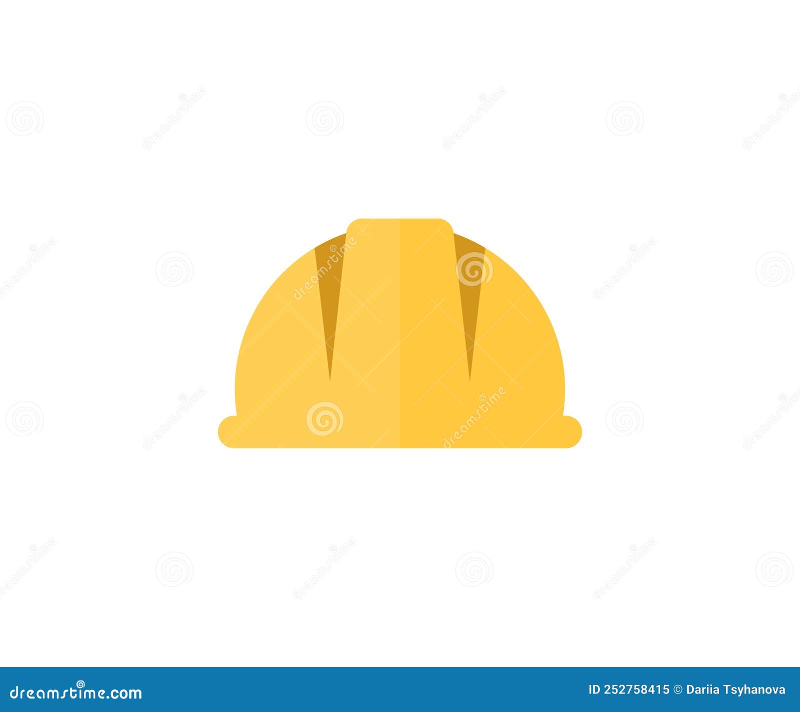 Construction Worker Hat, Helmet To Wear at Work Logo Design. Concept of